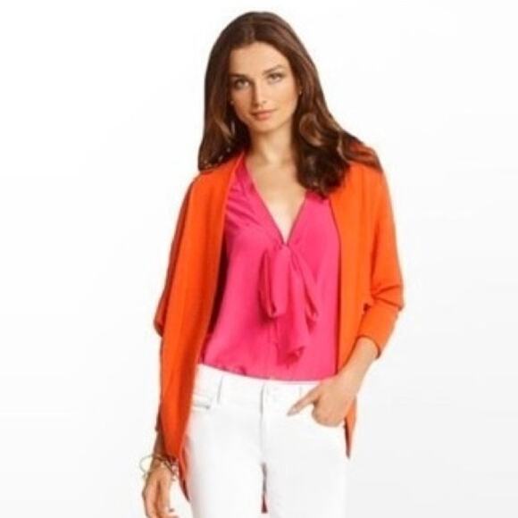 Lilly Pulitzer Cabrina Open Front Pointelle Knit Cardigan Sweater XS/S - Picture 1 of 14